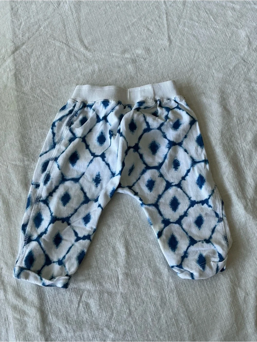 Blue Patterned Baby Diaper Cover Pants